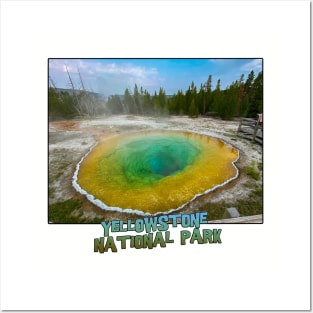 Yellowstone National Park - Morning Glory Pool Posters and Art